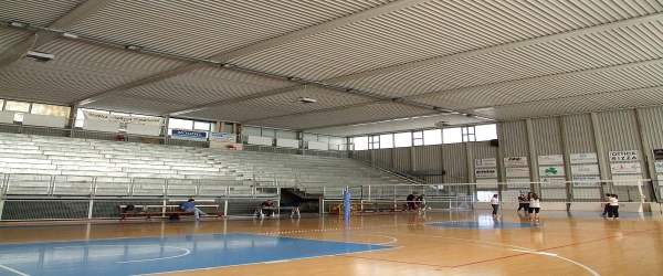Testimonianza con le scuole al Palazzetto dello Sport di Castelfidardo (AN)