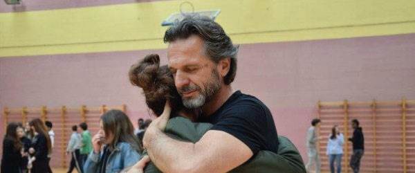 Papà Gianpietro incontra gli studenti di dell'Istituto Salesiano di Lombriasco TO alle 10:45
