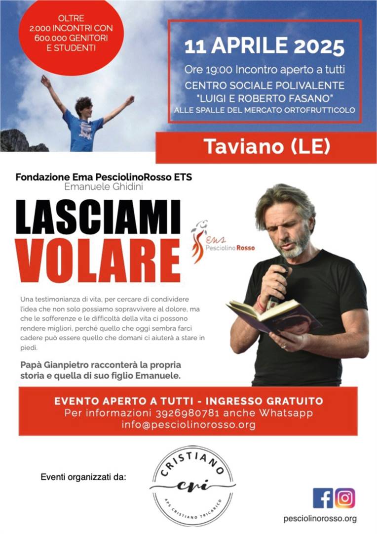 Pap&#224; Gianpietro incontra le famiglie di Taviano (LE)