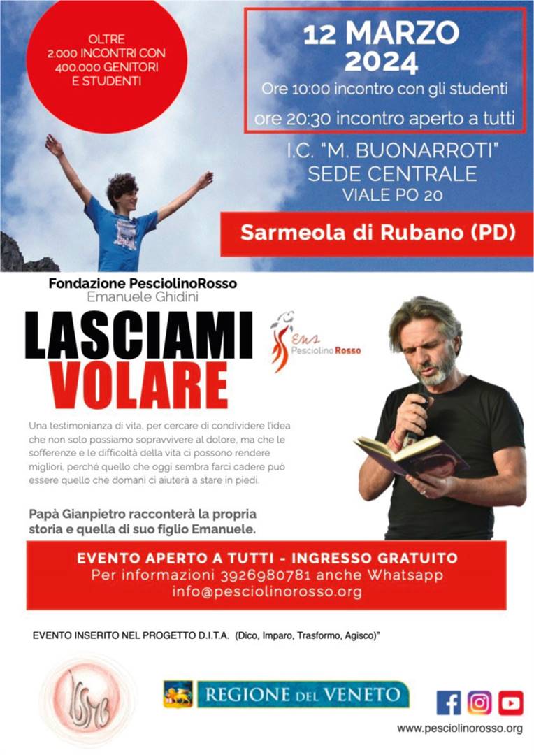 Gianpietro Ghidini incontra studenti e famiglie di Rubano (PD)