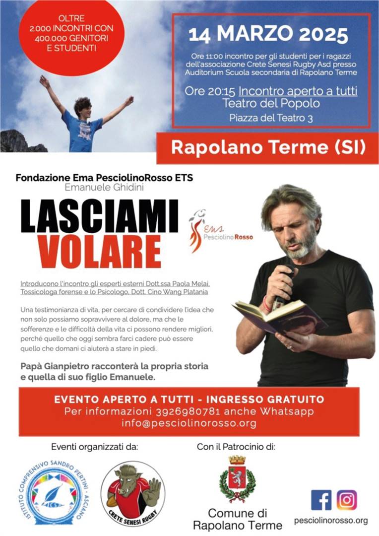 Pap&#224; Gianpietro incontra le famiglie di Rapolano Terme (SI)