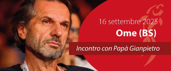 Papà Gianpietro incontra le famiglie di Ome (BS)