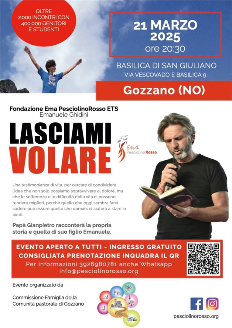 Pap&#224; Gianpietro incontra le famiglie di Gozzano (NO)