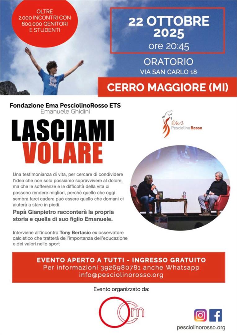 Pap&#224; Gianpietro incontra le famiglie di Cerro Maggiore (MI)