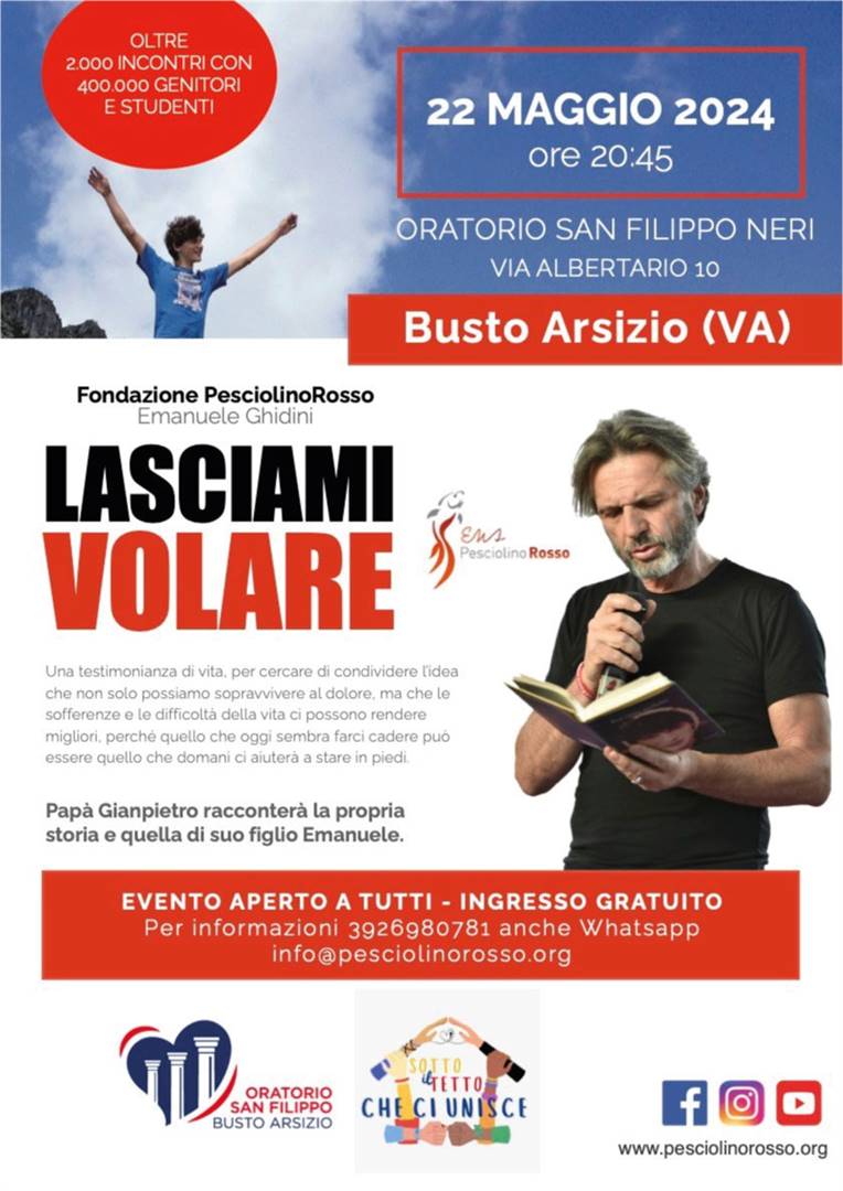 Pap&#224; Gianpietro incontra le famiglie di Busto Arsizio (VA)