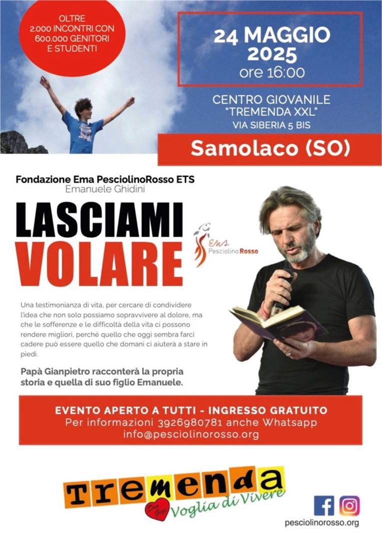 Pap&#224; Gianpietro incontra le famiglie di Samolaco (SO)