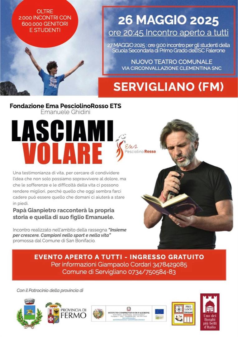 Pap&#224; Gianpietro incontra le famiglie di Servigliano (FM)