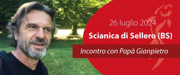 Papà Gianpietro incontra le famiglie di Scianica di Sellero (BS)