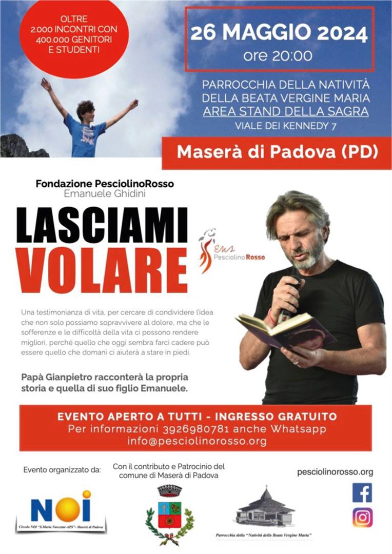 Pap&#224; Gianpietro incontra le famiglie di Maser&#224; di Padova (PD)