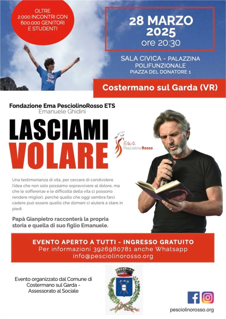 Pap&#224; Gianpietro incontra le famiglie di Costermano sul Garda