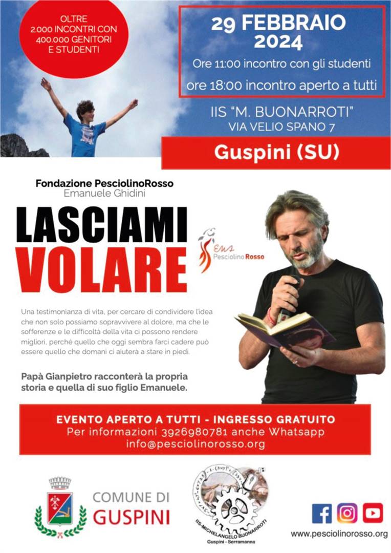 Pap&#224; Gianpietro incontra le famiglie di Guspini (SU)