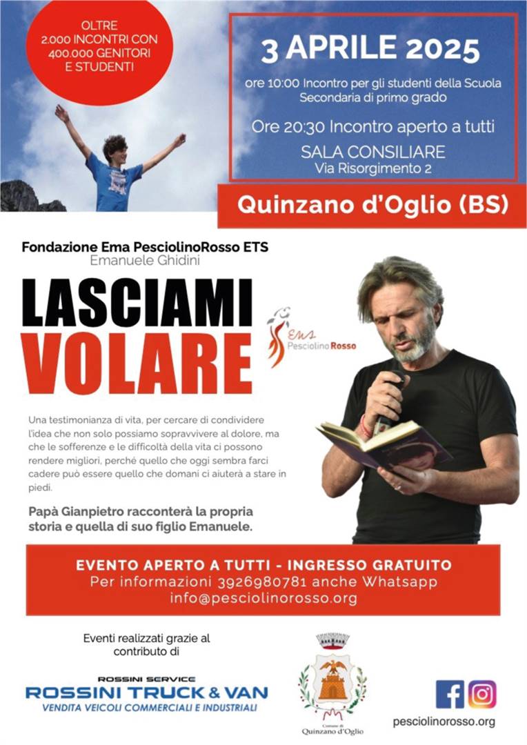 Pap&#224; Gianpietro incontra le famiglie di Quinzano d&#39;Oglio (BS)