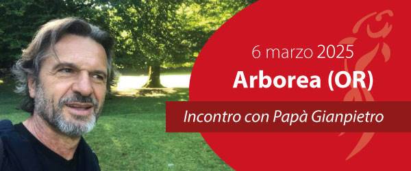Papà Gianpietro incontra le famiglie di Arborea (OR)