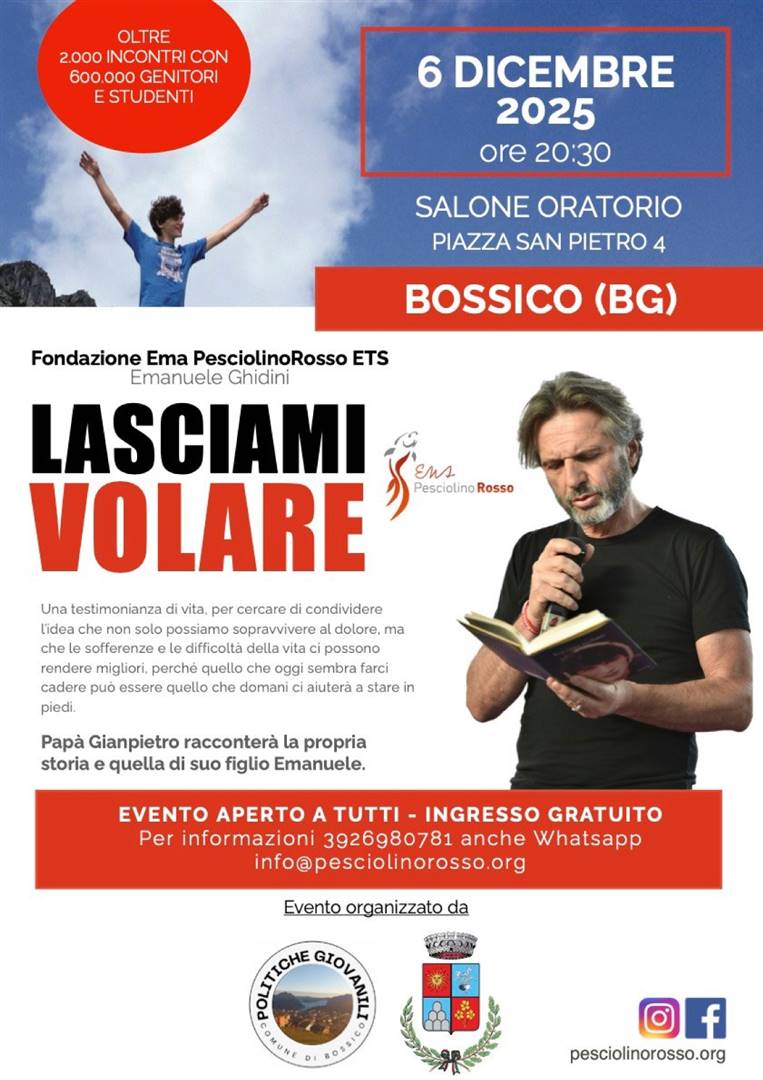 Pap&#224; Gianpietro incontra le famiglie di Bossico (BG)