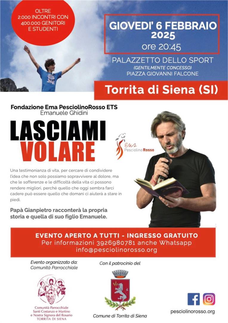 Pap&#224; Gianpietro incontra le famiglie di Siena