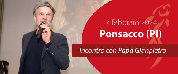 Papà Gianpietro incontra le famiglie di Ponsaco (PI)