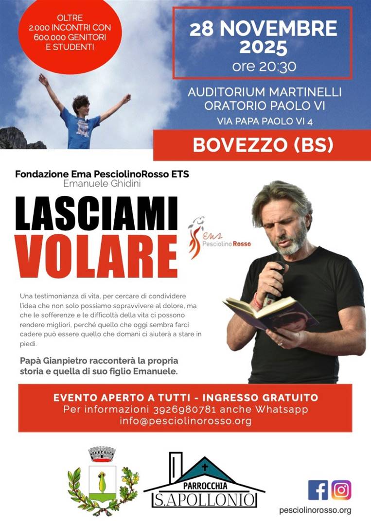 Pap&#224; Gianpietro incontra le famiglie di Bovezzo (BS)