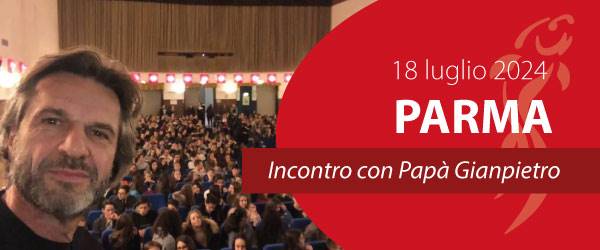 Papà Gianpietro incontra le famiglie di Parma