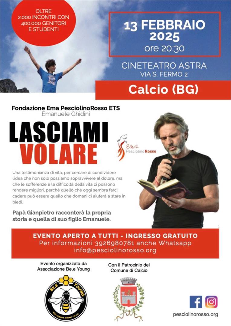 Pap&#224; Gianpietro incontra le famiglie di Calcio (BG)