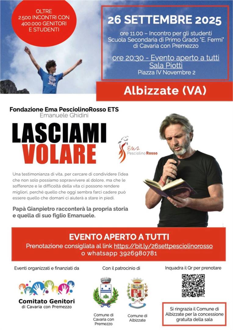 Pap&#224; Gianpietro incontra le famiglie di Albizzate (VA)