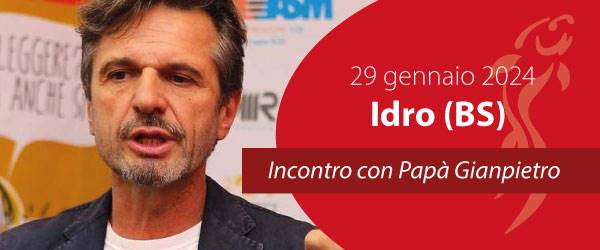 Papà Gianpietro incontra le famiglie di Idro (BS)
