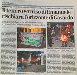 articolo bresciaoggi su emanuele