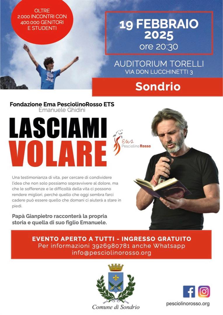Pap&#224; Gianpietro incontra le famiglie di Sondrio