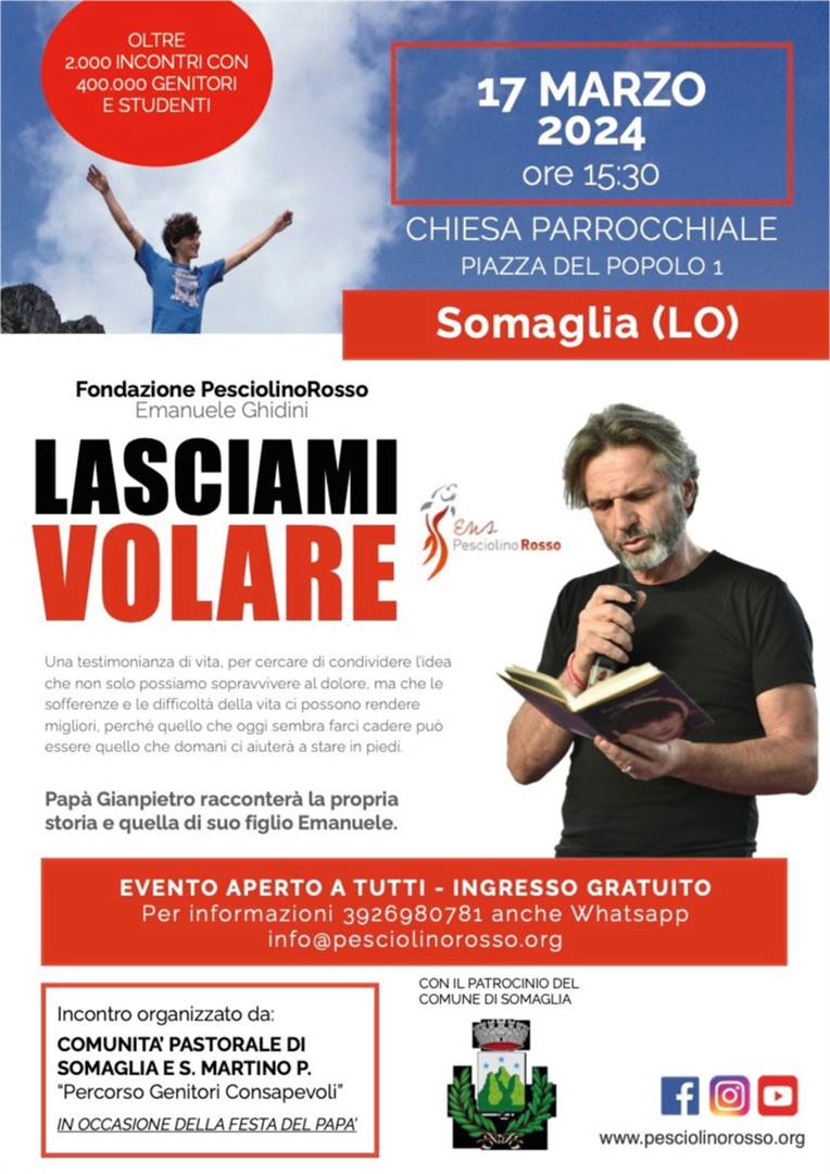 Pap&#224; Gianpietro incontra le famiglie di Somaglia