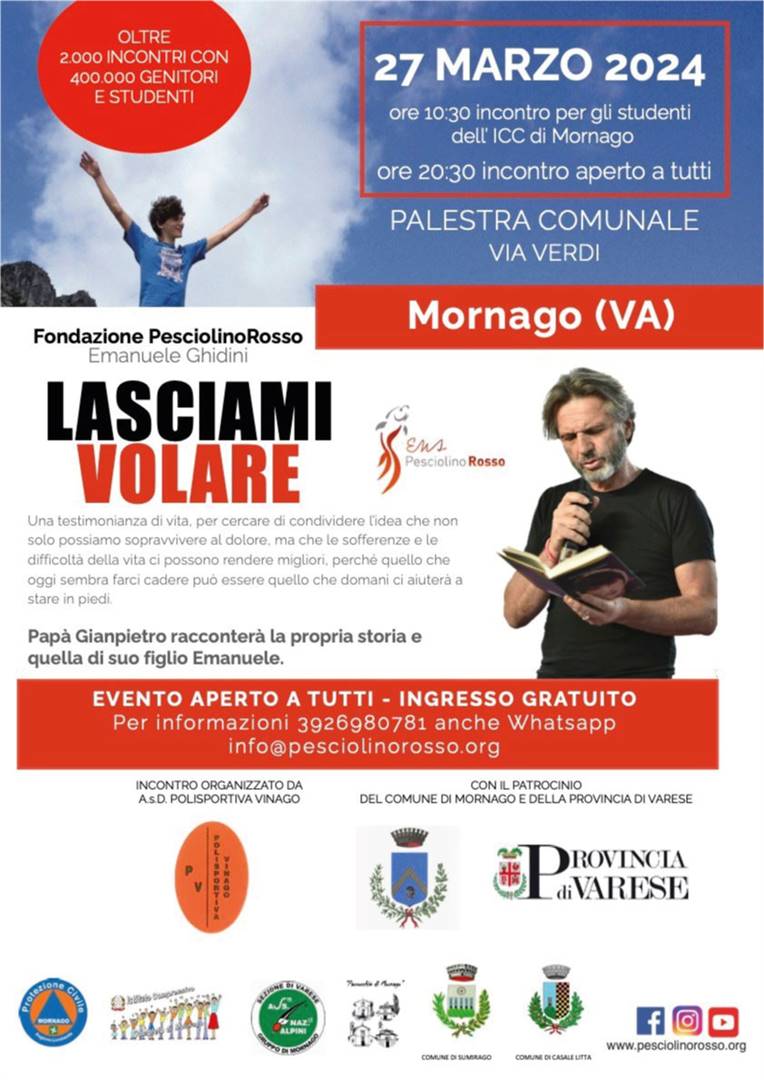 Pap&#224; Gianpietro incontra le famiglie di Mornago (VA)