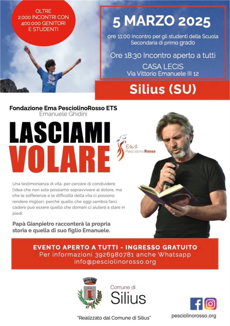 Pap&#224; Gianpietro incontra le famiglie di Silius (SU)
