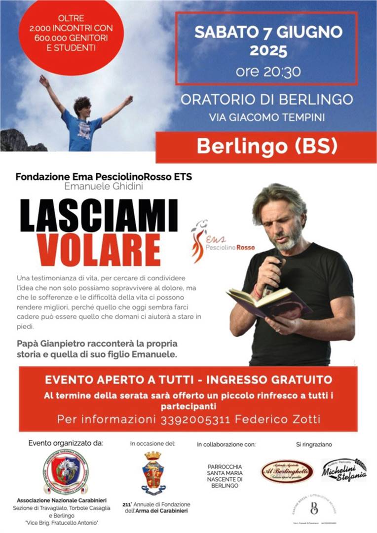 Pap&#224; Gianpietro incontra le famiglie di Berlingo