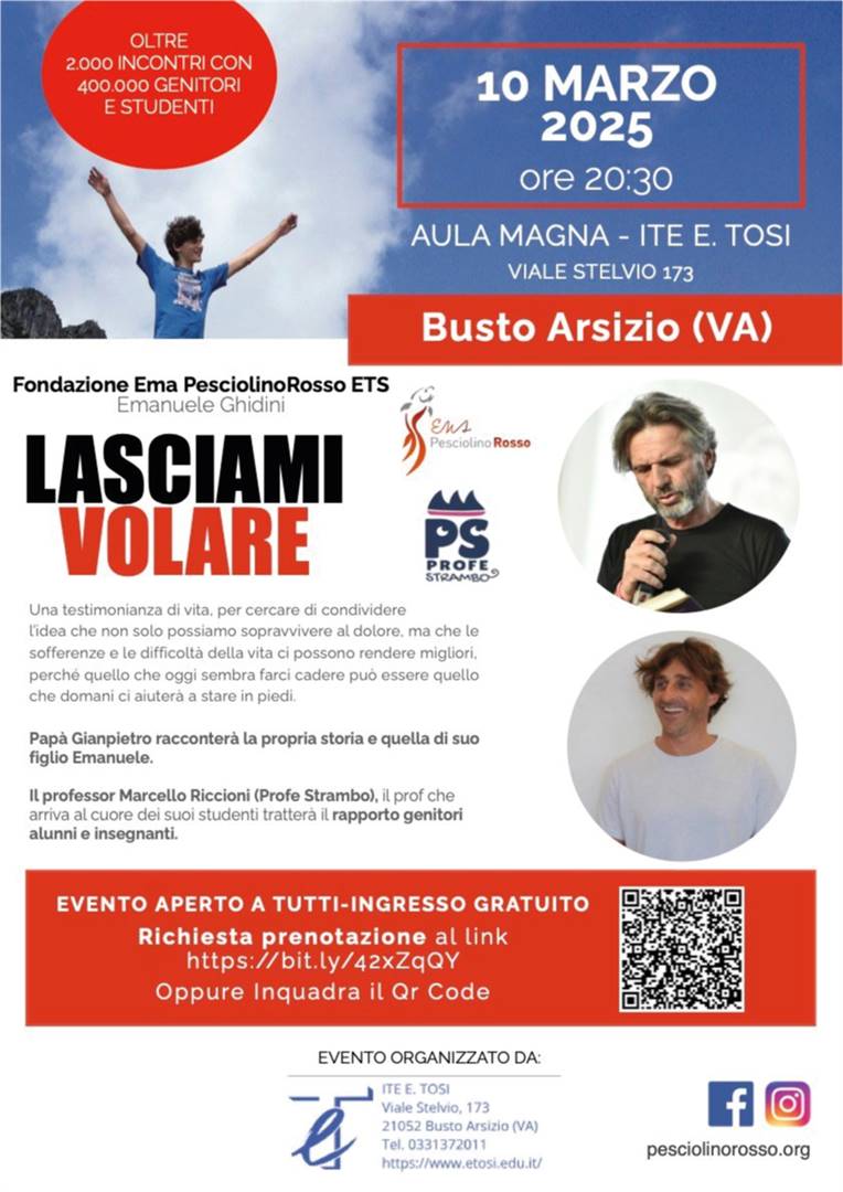 Pap&#224; Gianpietro e il Prof Marcello Riccioni incontrano le famiglie di Busto Arsizio (VA)
