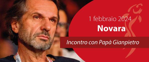 Papà Gianpietro incontra le famiglie di Novara