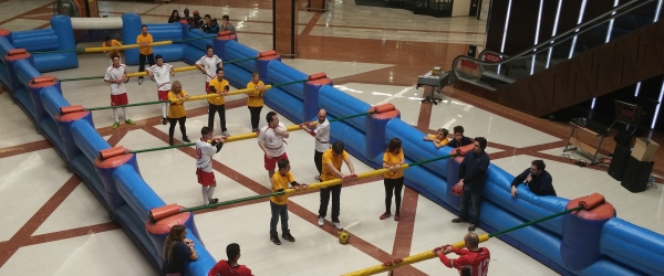 Premiazione finale al torneo Calcio Balilla Umano